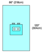 Cardinal Bilateral Limb Drape, 72" x 120" - 29416 - 12 Each