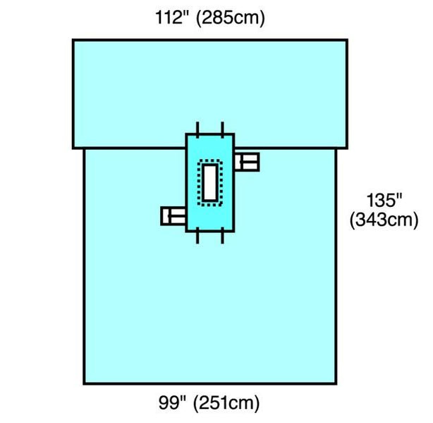 CARDINAL HEALTH Cardinal Universal Spine Drapes 29418 7 Each - MDL-BXT29418