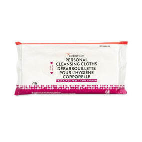 Cardinal Health Cardinal Nonflushable Personal Cleansing Wipes 2AWU-42 - 24.0 Pack