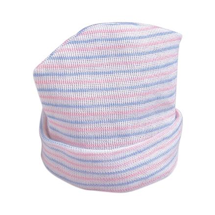 Cardinal Beanies Argyle Baby Beanie, Single-Ply, Pink / Blue Stripes - 30953130 - 450 Each