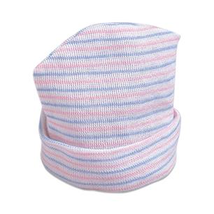 Cardinal Beanies Argyle Baby Beanie, Single-Ply, Pink / Blue Stripes - 30953130 - 450 Each