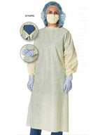 Cardinal Health Yellow Over-the-Head SMS Isolation Gowns 3111PG - 100.0 Each