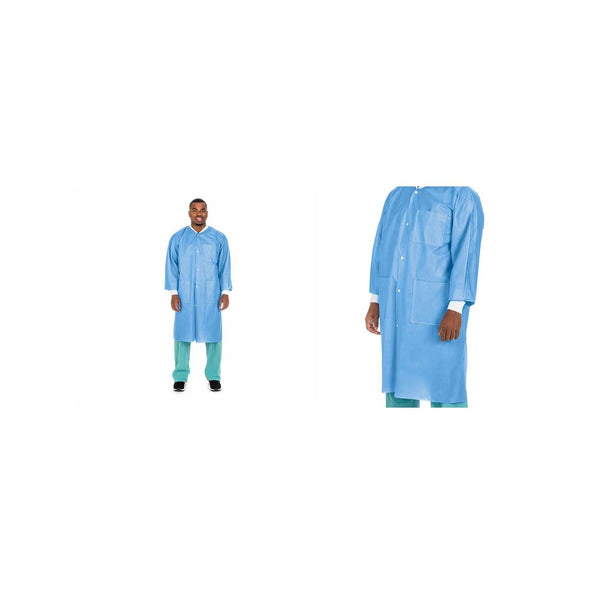 CARDINAL HEALTH Disposable Knee-Length Lab Coats C3660CB2XL 100 Each - MDL-BXT3660CB2XL