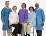 Cardinal SMS Knee-Length Lab Coat, Medical Blue, Disposable, Size 3XL - BXT3660MB3XL