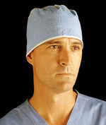 Cardinal Health Blue Top Easy-Tie Surgeon Caps 4359 100.0 Each-MDL-BXT4359Z