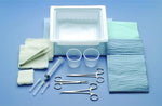 Cardinal Presource Sterile ER Laceration Tray with 3 Compartments - 1205423 - 1 Each