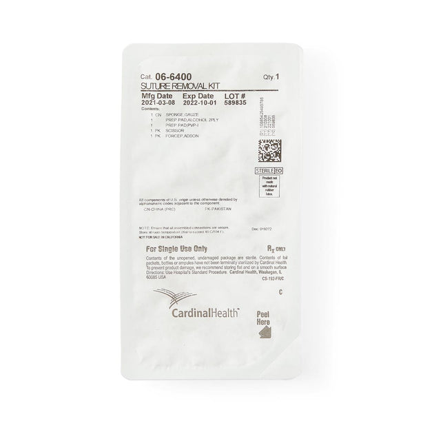 CARDINAL HEALTH Cardinal Suture Removal Kits 1643745 1 Each - MDL-BXT66400H