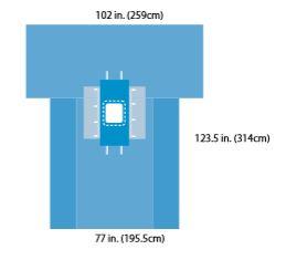 Cardinal Tiburon Major Abdominal Drape with Pouch - 9457 - 12 Each