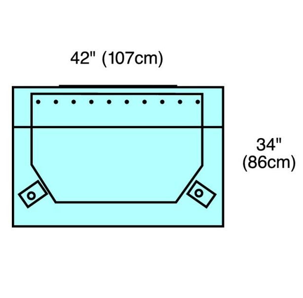 Cardinal Head Drape, 43" x 39" - 9556 - 20 Each