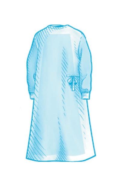 Sterile-Back Fabric-Reinforced Surgical Gowns - 9571 - 18 Each - MDL-BXT9571