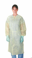 Cardinal Health Yellow Over-the-Head SMS Isolation Gowns AT4450-XL - 10.0 Each