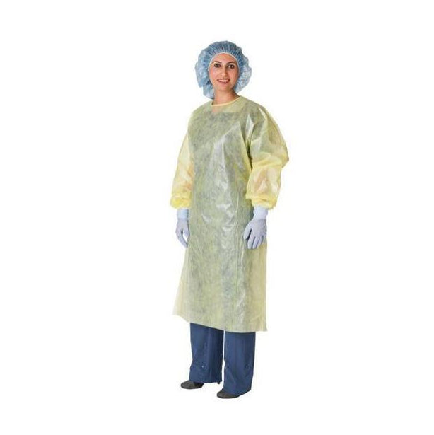 Cardinal Health Yellow Over-the-Head SMS Isolation Gowns AT4488-2XL - 10.0 Each