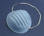 Cardinal Duckbill Tie Closure ASTM Level 1 Dye-Free Surgical Mask with Poly Inner Layer, White - AT73335 - 50 Each