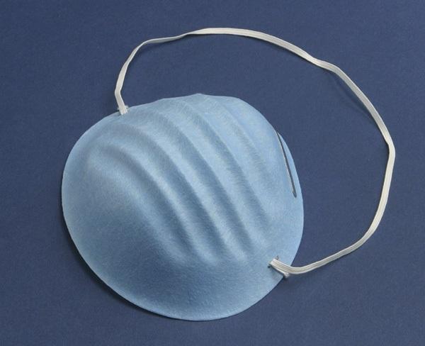 Cardinal Duckbill Tie Closure ASTM Level 1 Dye-Free Surgical Mask with Poly Inner Layer, White - AT73335 - 50 Each