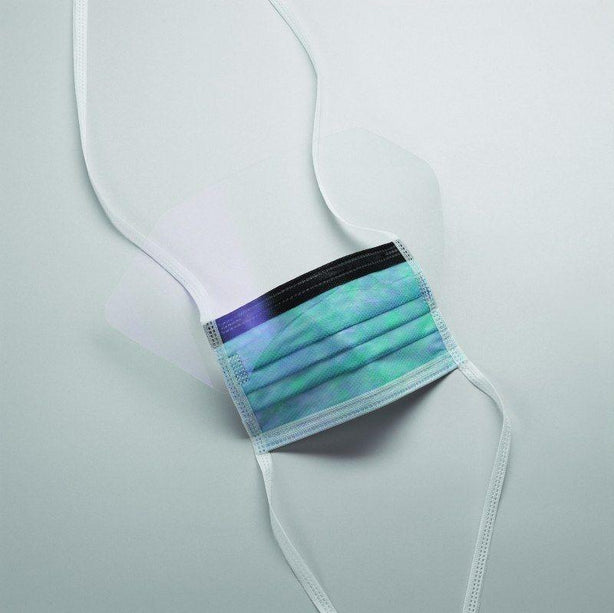 Cardinal ASTM F2100-11 Level 3 Surgical Mask with Antifog Foam Strip, Antiglare - AT74635-I - 100 Each