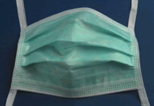 Cardinal Health ASTM Level 1 Duckbill Surgical Masks with Tie Closure AT752007 - 50.0 Each