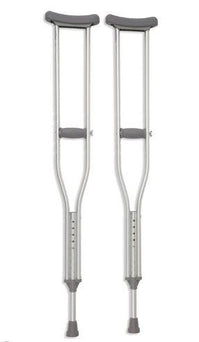 Cardinal Health Adjustable Aluminum Axillary Crutches CA901AD - 8.0 Pair