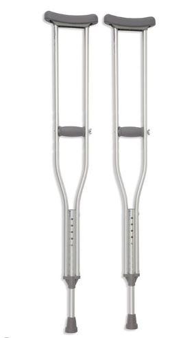 Cardinal Health Adjustable Aluminum Axillary Crutches CA901AD - 8.0 Pair