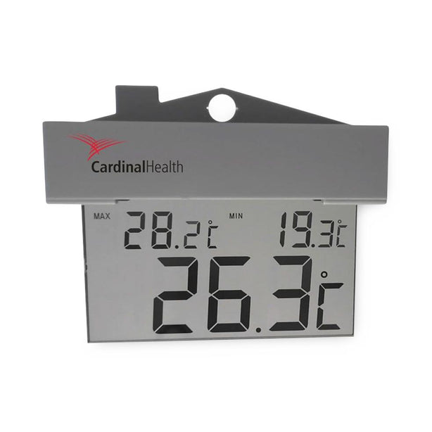 Cardinal See-Thru Glass-Door Digital Thermometer, Glass Door - CH2971-8 - 1 Each