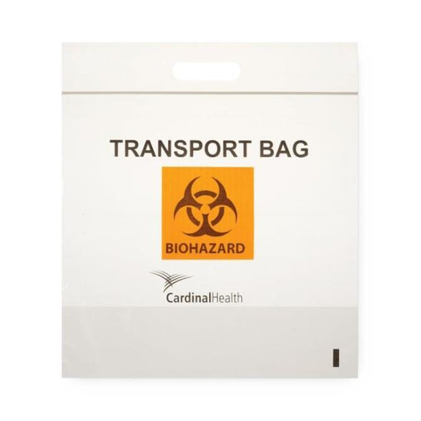 Cardinal Zip Specimen Transp w/Biohazrd Logo Biohazard Transport Bag with Zipper, 4 Wall, 6" x 9" - CH6X9BIO4 - 10 Pack