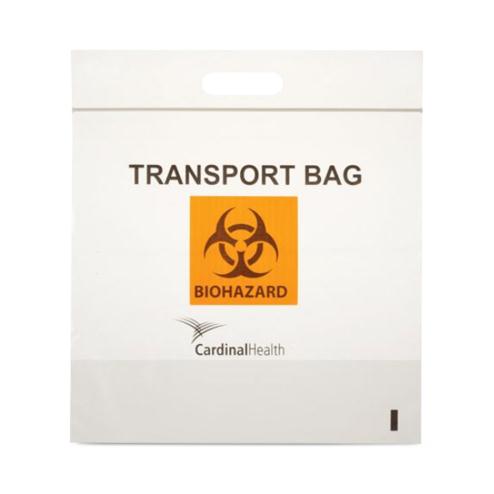 Cardinal Transport Bag, Biohazard, Zip Closure, 3 Walls, 6" x 9" - CH6X9BIO - 100 Each