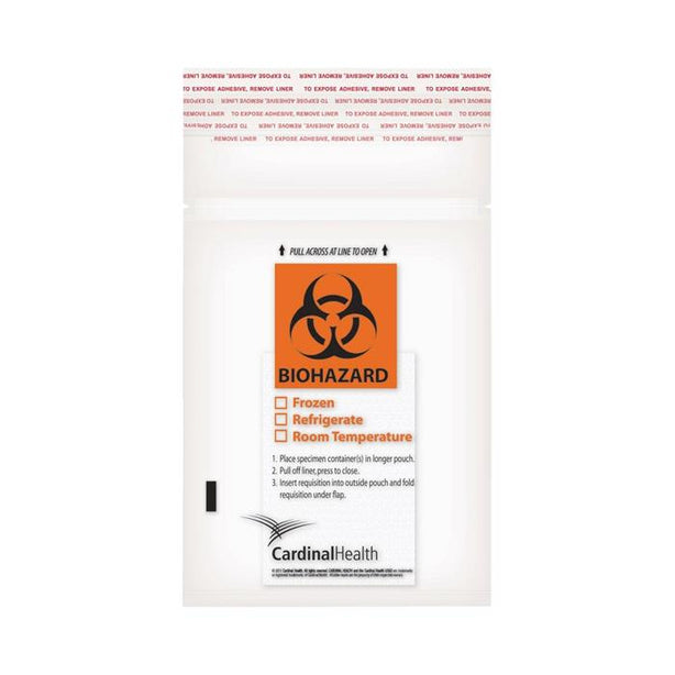 Cardinal Health Cardinal Biohazard Transport Bag CH8X8BIO - 100.0 Each