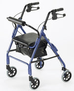 Cardinal and Walkers Aluminum Rollator with 5" Wheels, 20", 250 lbs. Capacity, Blue - CRL0008 - 1 Each