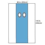 Cardinal Angiography Drape Sheets with Clear Side Panels - D2244 - 20 Each - MDL-BXTD2244