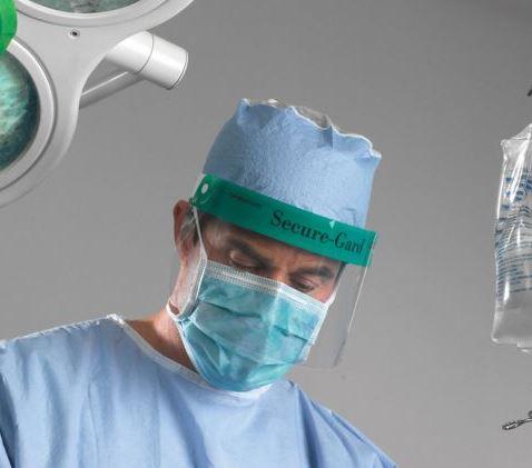 Cardinal Medical Face Shields Securegard Visor, One-Piece Full Screen - F1SHIELD50 - 1 Each