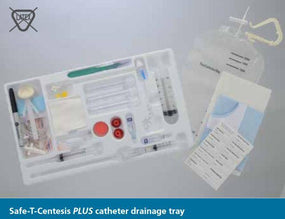 BD Safe-T-Centesis Pigtail Catheter Drainage Trays - BXTPIG1280T