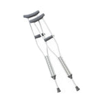Cardinal Health Adjustable Aluminum Axillary Crutches VCA901YTH - 8.0 Pair - MDL-BXTVCA901YTH