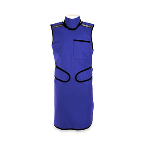 BARRIER TECHNOLOGIES Barrier Flex X-ray Apron with MagnaGuard Thyroid Collar BF-RTG-.5PBF-SM-RBLUE 1 Each - MDL-BZTBFRTGSMRB
