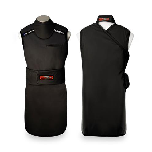 Barrier Technologies Wrap Velcro-Free Apron with Magnaguard Thyroid Collar MGW-.5PBF-SM-BLACK - 1.0 Each