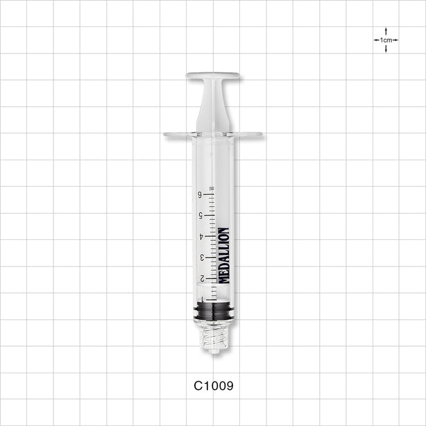 Medallion Syringe, Male Luer Lock, White - 6 ml - C1009