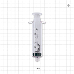 Medallion Syringe, Male Luer Lock, White - 30 ml - C1012