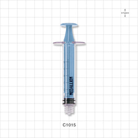 Medallion Syringe, Male Luer Lock, Light Blue - 6 ml - C1015