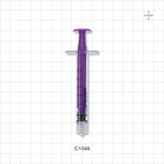 Medallion Syringe, Male Luer Lock, Purple - 3 ml - C1046