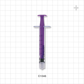 Medallion Syringe, Male Luer Lock, Purple - 3 ml - C1046