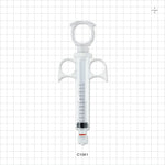 Control Syringe, Locking Plunger and Ring Grip, Rotating Male Luer Lock - 12 ml - C1061