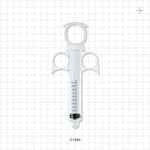 Control Syringe, Solid Ring Plunger and Grip, Male Luer Lock - 10 ml - C1065
