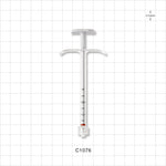 Medallion Syringe, Male Luer Lock,  White - 0.25 ml - C1076