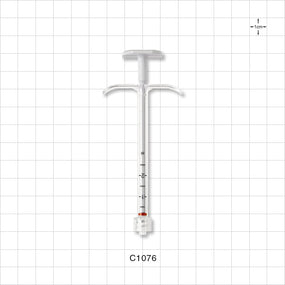 Medallion Syringe, Male Luer Lock,  White - 0.25 ml - C1076