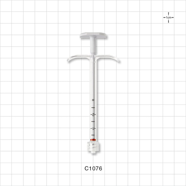 Medallion Syringe, Male Luer Lock,  White - 0.25 ml - C1076
