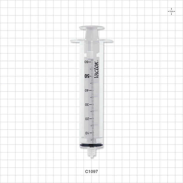 VacLok Negative Pressure Syringe, Male Luer Lock, White - 60 ml - C1097