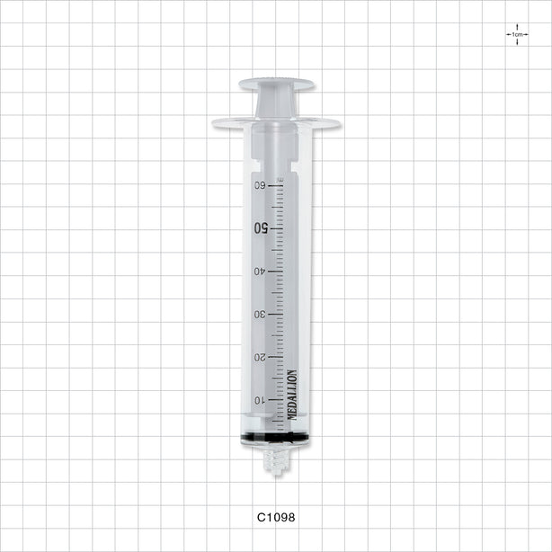 Medallion Syringe, Male Luer Lock - 60 ml - C1098