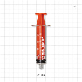 Medallion COP Syringe, Male Luer Lock, Orange, 128/Box - 20 ml - C1125