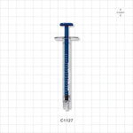 Medallion COP Syringe, Male Luer Lock, Blue, 192/Box - 1 ml - C1127