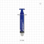 Medallion COP Syringe, Male Luer Lock, Blue, 160/Box - 10 ml - C1150