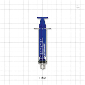 Medallion COP Syringe, Male Luer Lock, Blue, 160/Box - 10 ml - C1150