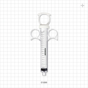Control Syringe, Solid Ring Plunger and Grip, Open Bore - 20 ml - C1200